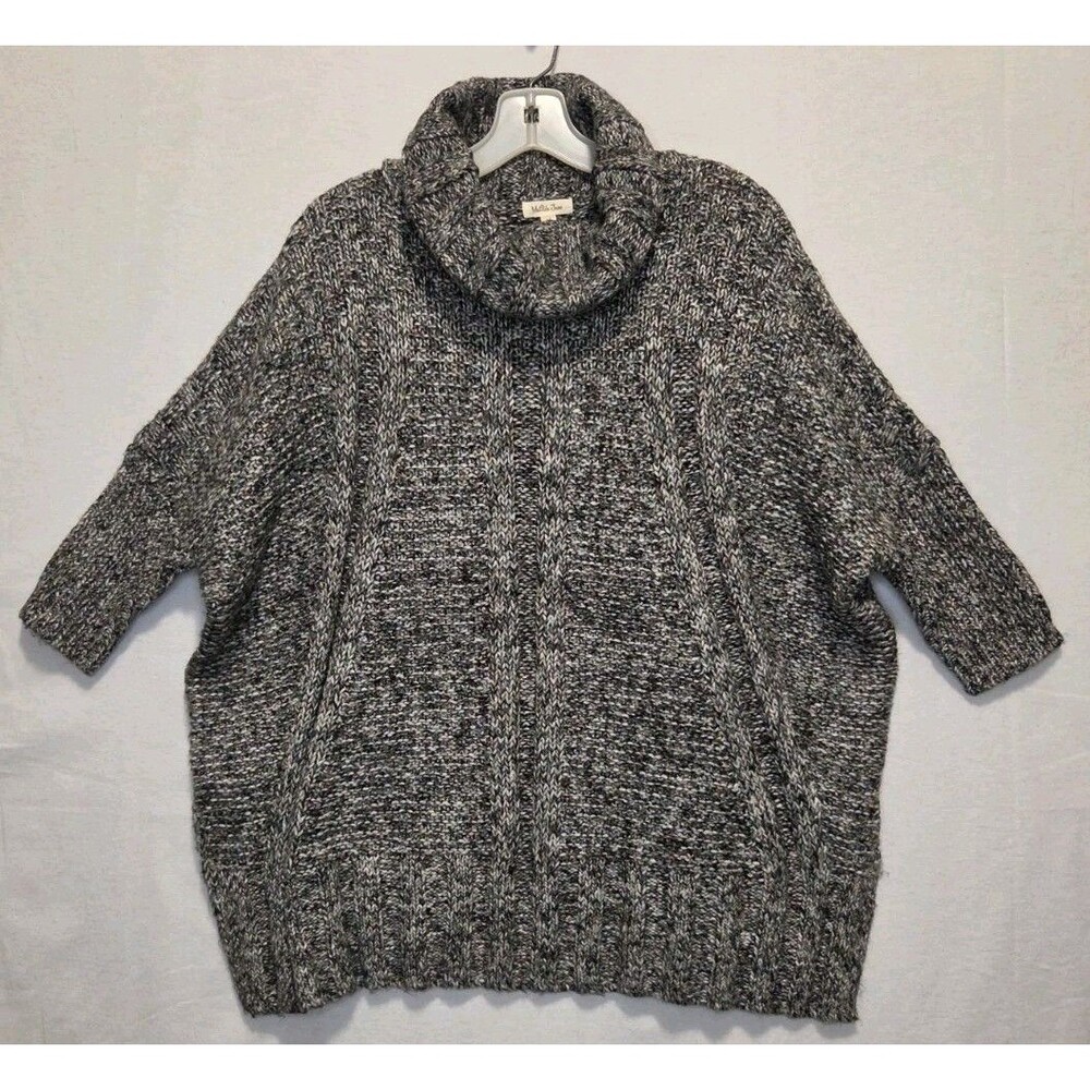 Matilda Jane Oversized Turtleneck Sweater Size XS/S Evening Stroll Cable Knit